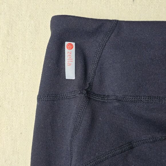 ZELLA Autumn High Waist Moto Ankle Mesh Leggings Black Size S/P Small Activewear - Picture 12 of 14